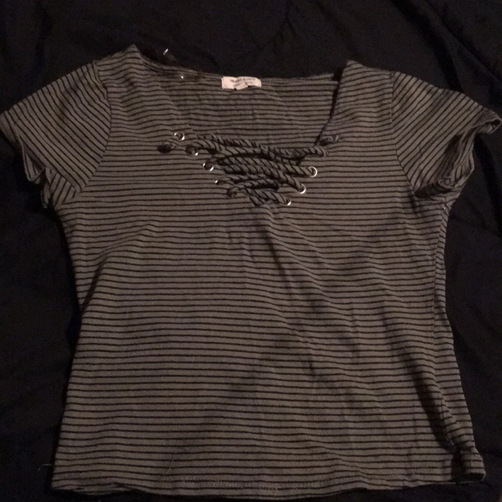 Stripped Crop Top